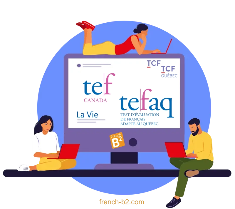 e-learning , French-b2 Oral expression, Level B2. (TEF - TEFAQ , TCF - TCFQ, OQLF, ...)