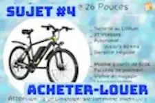 Entrainement guidé, Sujet #4 : "Vélo Électrique"