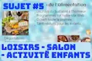 Entrainement guidé, Sujet #5 : "Salon de l'alimentation"