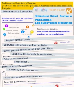 French Speaking Practice real questions you will meet during any exam at B2 level