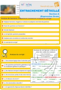 TEF - TEFAQ (Speaking) Part A. Practice on topics representative of the exam.