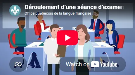 Examen de l'OQLF
Vido officielle